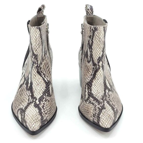 New Linea Paolo Sevilla II Booties Snakeskin Leather Ankle Boots Womens 5 - Picture 5 of 10